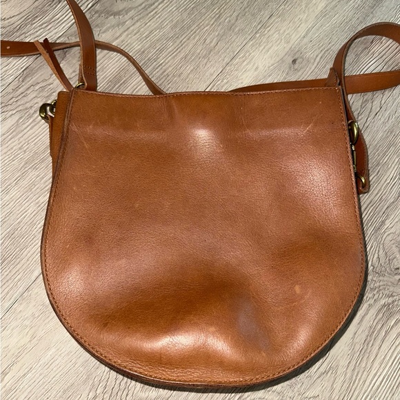 Madewell Brown Leather Transport Saddle Bag Crossbody Purse - Picture 1 of 11